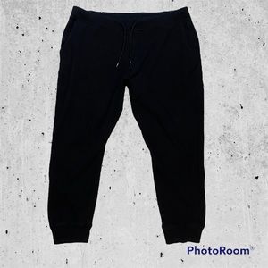 Original use black XL joggers back pocket stretchy soft elastic waist high rise